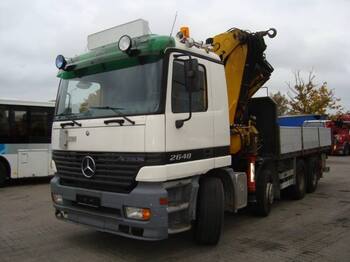 Dropside/ Flatbed truck, Crane truck MERCEDES - BENZ ACTROS 2648 WITH CRANE FASSI F600XP.28: picture 1