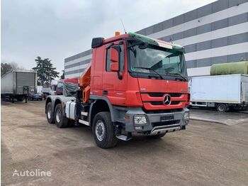 Dropside/ Flatbed truck MERCEDES-BENZ ACTROS 3355 6X6 CON GRU’: picture 1