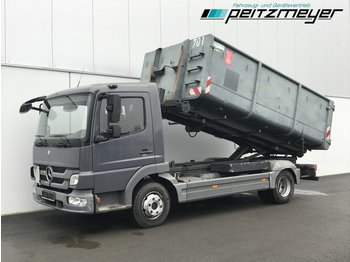 Cable system truck MERCEDES-BENZ Atego 818 L Abroller mit Container 12 m³ Ellermann: picture 1