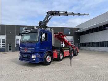 Container transporter/ Swap body truck, Crane truck Mercedes Actros 3244 8X2 Euro 5: picture 1