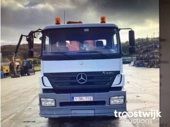 Autotransporter truck, Crane truck Mercedes Axor: picture 1