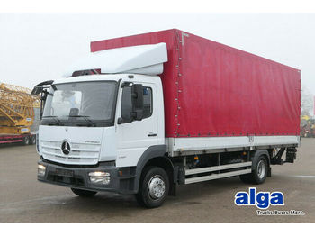 Curtain side truck Mercedes-Benz 1221 L Atego 4x2, 7.250mm lang, Euro 6, LBW, AHK: picture 1