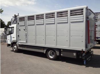 Livestock truck Mercedes-Benz 818 mit Menke Einstock 6m  Vollalu Euro 5: picture 1