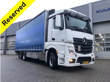 Curtain side truck Mercedes-Benz Actros 2542 StreamSpace / 6x2 Lift / 665 dkm / Curtainside / Loadlift: picture 1