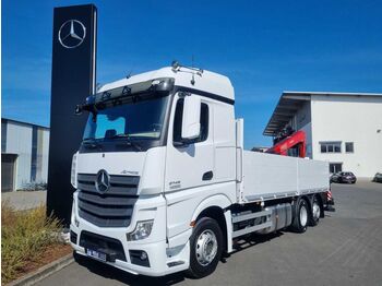 New Crane truck Mercedes-Benz Actros 2745 L 6x2 Baustoffpritsche + Kran: picture 1