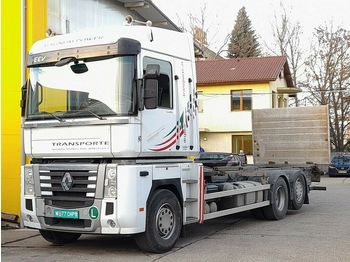 Container transporter/ Swap body truck Renault MAGNUM 520 DXI, BDF, 6x2, LBW,EEV: picture 1