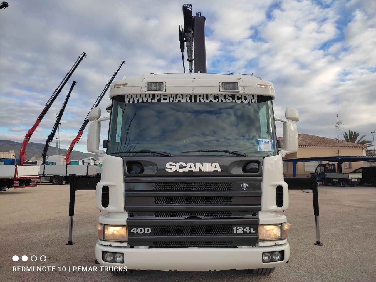 Hook lift truck, Crane truck SCANIA P124 400 6X2 GRUA PALFINGER GANCHO: picture 3