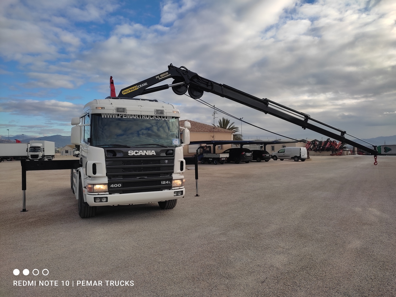 Hook lift truck, Crane truck SCANIA P124 400 6X2 GRUA PALFINGER GANCHO: picture 16