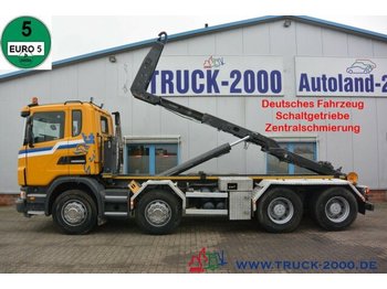 Hook lift truck Scania G 480 8x4 Knick-Schub Haken 24 Tonnen Retarder: picture 1