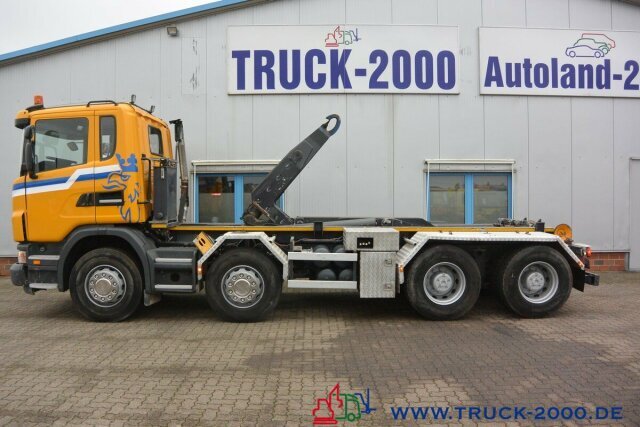 Hook lift truck Scania G 480 8x4 Knick-Schub Haken 24 Tonnen Retarder: picture 3