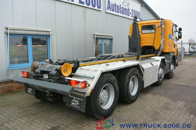 Hook lift truck Scania G 480 8x4 Knick-Schub Haken 24 Tonnen Retarder: picture 12