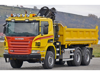 Crane truck Scania P380 Kipper 5,10m * KRAN + Bordmatic*6x6: picture 5