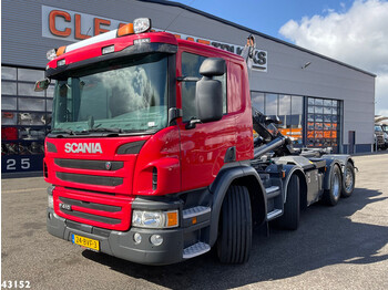 Hook lift truck Scania P 410 8x2 Euro 6 Retarder Meiller 30 Ton haakarmsysteem: picture 1