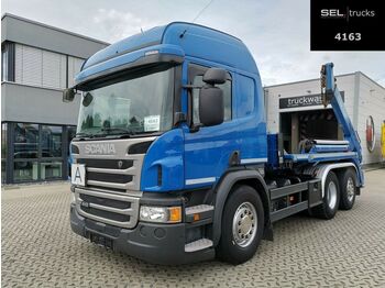 Skip loader truck Scania P 410  /Lenk-Liftachse /Retarder /Meiller Kipper: picture 1