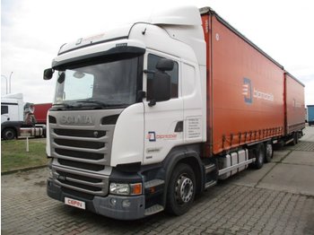 Curtain side truck Scania R450: picture 1