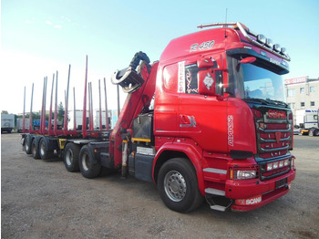 Timber truck, Crane truck Scania R450,6X4, KRAN, EPSILON 170 + UMIKOV TELESKOP: picture 2