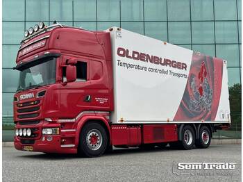 Refrigerator truck Scania R520 V8 6X2*4 EURO 6 FULL AIR RETARDER KING TOP CONDITION HOLLAND TRUCK: picture 1