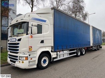 Curtain side truck Scania R 450 6x2, EURO 6, Through-loading system, Combi: picture 1