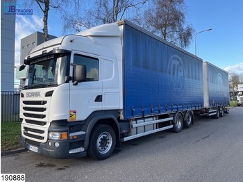 Curtain side truck Scania R 450 6x2, EURO 6, Through-loading system, Combi: picture 1