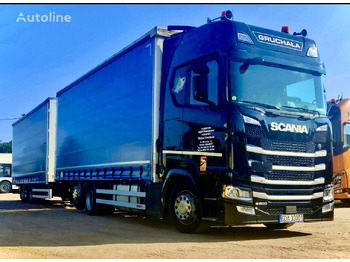 Curtain side truck SCANIA S 500