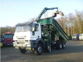 Tipper Iveco AD340T36 8x4 RHD tipper + HMF 1244 Z1