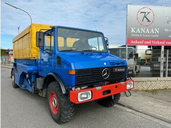 Container transporter/ Swap body truck Unimog 427 RuthmannNiederflurhubwagen SeilwindeMIETKAUF: picture 1