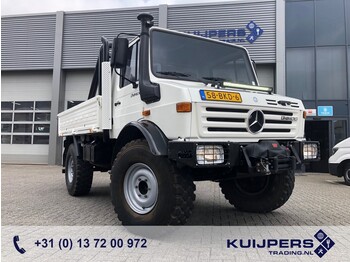 Dropside/ Flatbed truck Unimog U1300L Mercedes / 366 Turbo / 4x4 / 33 dkm / Warn Winch 5443 kg / Top Condition !!: picture 1