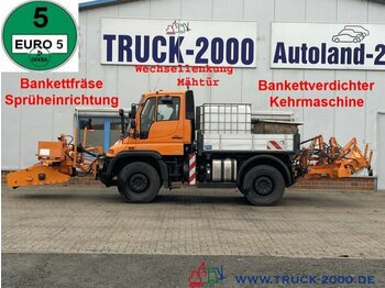 Truck Unimog U 400 4x4 Bankettfräse-Verdichter-Kehrmaschine: picture 1