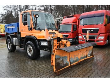 Tipper Unimog U 400 4x4 Winterdienst/Streuer+Schneepflug E4: picture 1