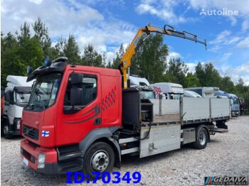 Dropside/ Flatbed truck VOLVO FL 240 4X2 - Manual + Crane 2017 year: picture 1