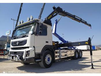 Hook lift truck, Crane truck VOLVO FMX 370 6X4 GRUA GANCHO: picture 1