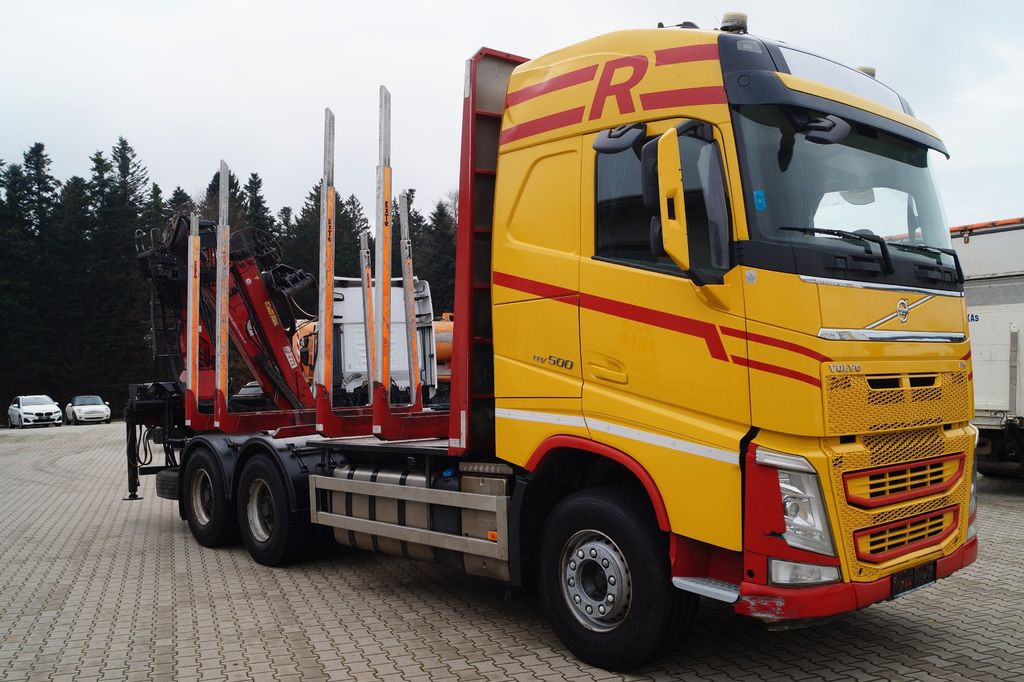 Timber truck, Crane truck Volvo FH 500 Holztrans. mit Penz 12Z9 Holzkran: picture 2
