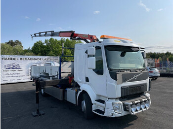 Dropside/ Flatbed truck, Crane truck Volvo FL 250 4x2, Euro 6, + Palfinger PK12001EH, 2014: picture 1