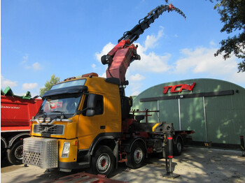 Crane truck Volvo FM 400 EURO 5 / 8X2 / Palfinger PK 150002 G + JIB PJ 170: picture 1