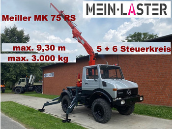 Unimog U 1000 Meiller Kran 75 RS 3.000 kg max. 9,3 m  - Tractor unit: picture 1