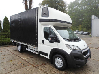 Peugeot BOXER Curtain side 4,25 m + Tail lift - Curtain side truck: picture 1