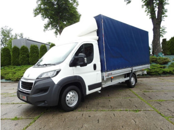 Peugeot Boxer Pritsche + Plane - Curtain side truck: picture 1