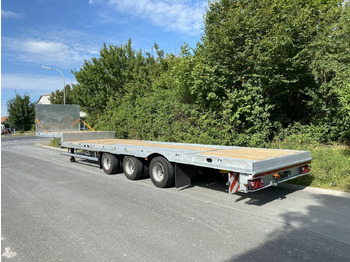 Dropside/ Flatbed semi-trailer Möslein  3 Achs Tieflader für Fertigteile, Maschinen, Co: picture 2