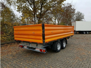 Tipper trailer Möslein  neuer Tandem 3- Seitenkipper Tiefladermit Bordw: picture 4