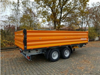Tipper trailer Möslein  neuer Tandem 3- Seitenkipper Tiefladermit Bordw: picture 3