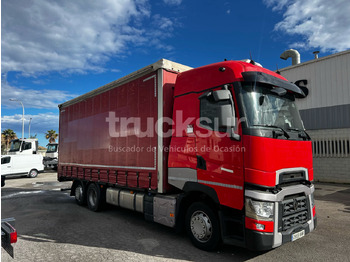 Curtain side truck RENAULT T480 HIGH SLEEPER CAB  6X2*4 ejes 6x2*4: picture 2