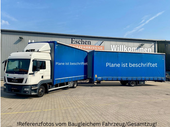 Curtain side truck MAN TGL 12.250