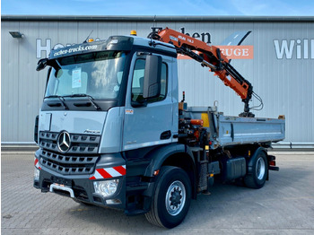 Tipper, Crane truck Mercedes-Benz Arocs 1843 HAD 4x4 | Atlas 116.3-A3*5+6.Kreis: picture 2