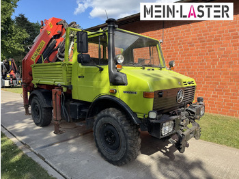 Crane truck Unimog U 1650 PK 10500 Kran 15 m max. 3,9 t Seilwinde: picture 3