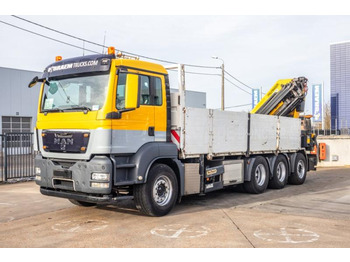 Dropside/ Flatbed truck, Crane truck MAN TGS 35.440 BL - PK 42002-SH/6xhydr.: picture 5