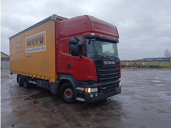 Curtain side truck Scania R450 Transport okien: picture 2