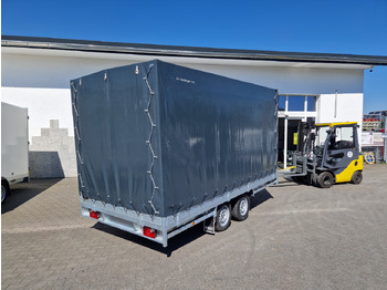 Curtainsider trailer MEDAX - 2 3000 405x203x210cm Hochplane grau 12" niedrig Fahrwerk 3000kg: picture 4