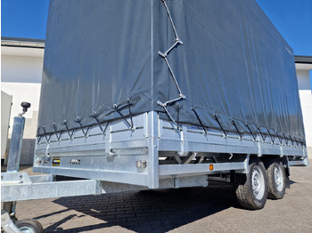 Curtainsider trailer MEDAX - 2 3000 405x203x210cm Hochplane grau 12" niedrig Fahrwerk 3000kg: picture 3