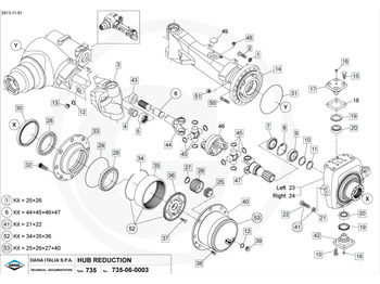Axle and parts