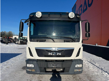 Dropside/ Flatbed truck, Crane truck MAN TGL 8.220 4x2 HMF 340 K2 / PLATFORM L=4147 mm: picture 3